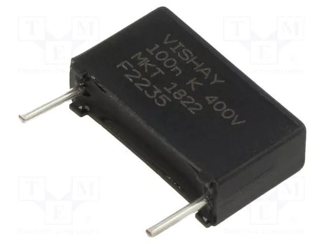 Capacitor: polyester; 0.1uF; 400VDC; ±10%; THT; 18x5.5x10.5mm VISHAY MKT1822410405