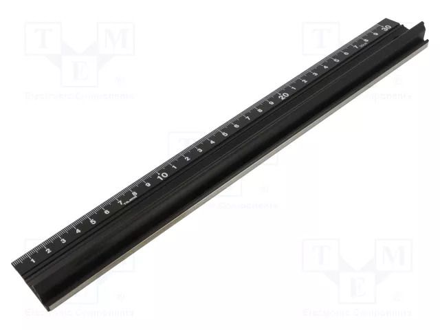 Ruler; L: 300mm; black TAJIMA TJ-CTGSL300/K1