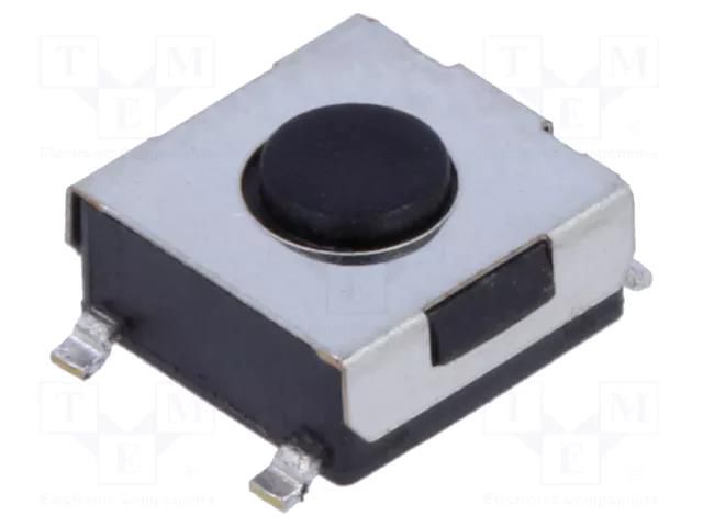 Microswitch TACT; SPST-NO; Pos: 2; 0.05A/24VDC; SMT; none; 1.6N TE Connectivity 1-1437565-9