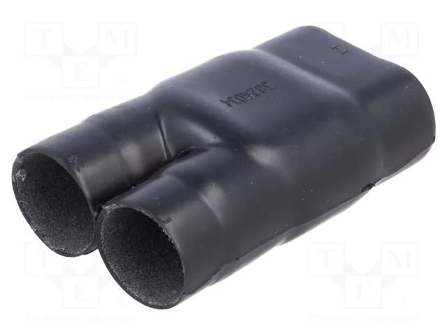 Cable breakout; glued; 38.6/26.9mm; black; elastomer crosslinked TE Connectivity 382A034-25/225-0