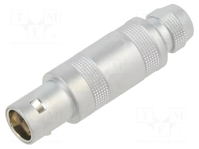 Connector: circular; 1S; plug; male/female; PIN: 2(1+1); soldering LEMO FFA.1S.302.CLAC32