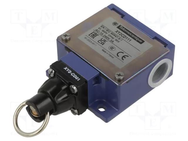 Safety switch: singlesided rope switch; NC + NO; XY2CD; -20÷70°C TELEMECANIQUE SENSORS XY2CD111