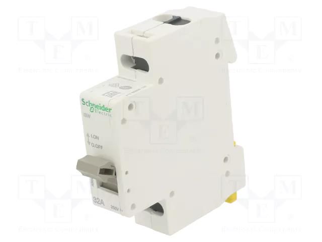 Switch-disconnector; Poles: 1; for DIN rail mounting; 32A; 250VAC SCHNEIDER ELECTRIC A9S60132