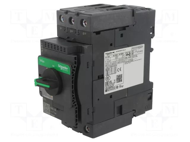 Motor breaker; 22kW; 230÷690VAC; for DIN rail mounting; IP20 SCHNEIDER ELECTRIC GV3L50