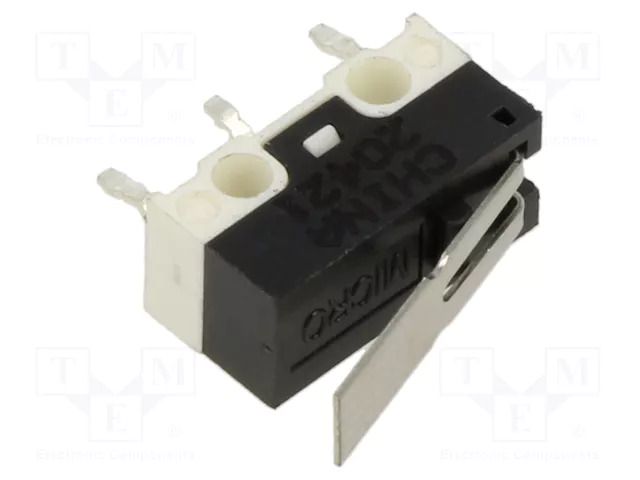 Microswitch SNAP ACTION; 3A/125VAC; with lever; SPDT; ON-(ON) HONEYWELL ZX40E30C01