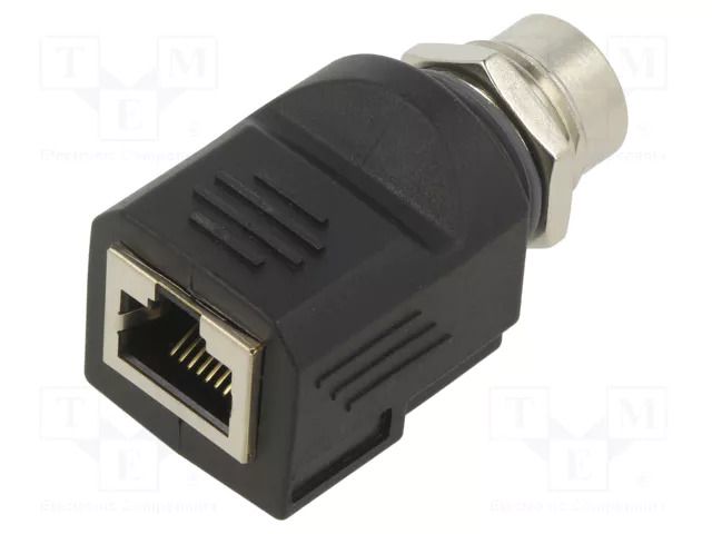 Adapter; M12 female D coded,RJ45 socket; D code-Ethernet; PIN: 4 PANDUIT ICAM12DRJS