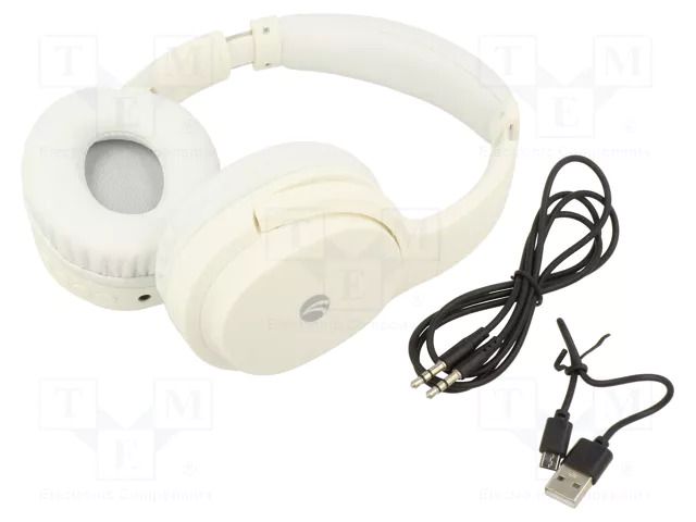 Headphones; white; headphones; 32Ω; Bluetooth: 5.0; Charger: No VCOM M291-W