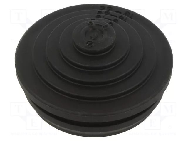 Grommet; elastomer thermoplastic TPE; black; Øcable: 0÷22mm; IP54 OBO BETTERMANN OBO-2012342