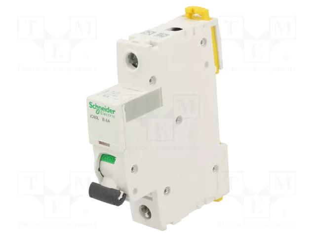 Circuit breaker; 230/400VAC; Inom: 6A; Poles: 1; Charact: B; 15kA SCHNEIDER ELECTRIC A9F93106