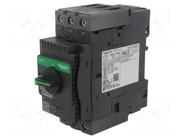 Motor breaker; 15kW; 230÷690VAC; for DIN rail mounting; IP20 SCHNEIDER ELECTRIC GV3L32