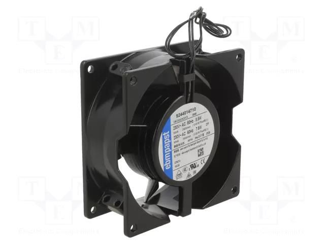 Fan: AC; axial; 230VAC; 92.5x92.5x38mm; 67m3/h; 33dBA; ball; 2400rpm EBM-PAPST 3556