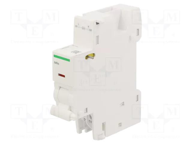 Undervoltage relase; 230VAC; side,for DIN rail mounting SCHNEIDER ELECTRIC A9A26963