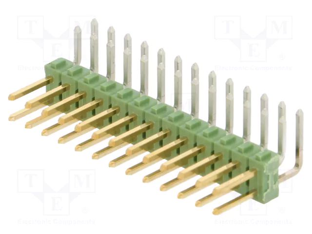 Connector: pin strips; pin header; male; PIN: 26; THT; angled 90° TE Connectivity 1-826634-3