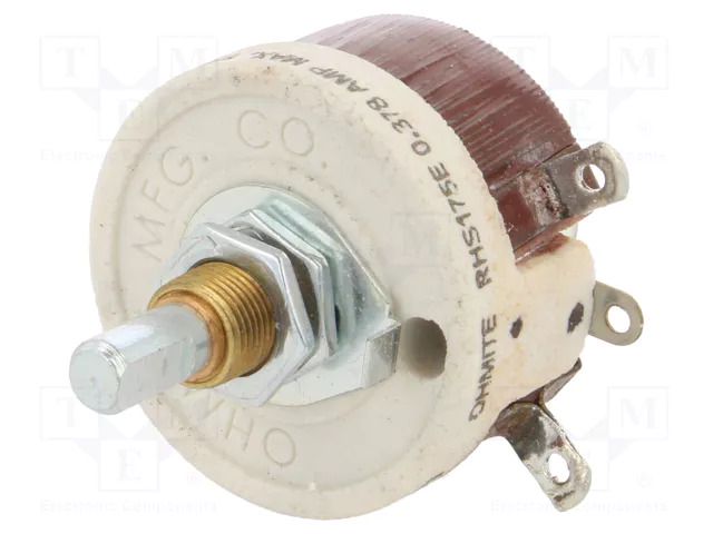 Potentiometer: shaft; 175Ω; 25W; 6.35mm; Shaft: smooth; wirewound OHMITE RHS175E