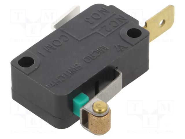 Microswitch SNAP ACTION; 1A/250VAC; with lever (with roller) HONEYWELL V7-1S38E9-201-1