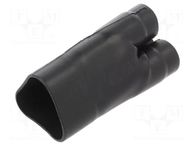Cable breakout; glueless; 38.6/19.3mm; black; -75÷150°C; RAYCHEM TE Connectivity 462A023-25-0