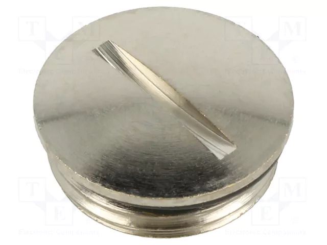Stopper; M20; 1.5; brass; Plating: nickel; Thread: metric ILME ILME-ASM20B