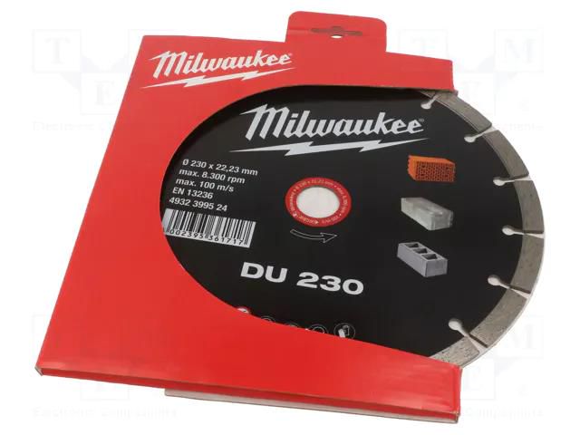 Cutting diamond wheel; Ø: 230mm; Øhole: 22.2mm Milwaukee MW-4932399524