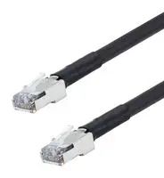 PATCH CORD, RJ45 PLUG-PLUG, 12", BLK TRD824HFO-BLK-1