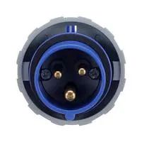 CONN, MAIN PLUG, 2P3W, 20A, 250V, BLUE 2CMA100584R1000