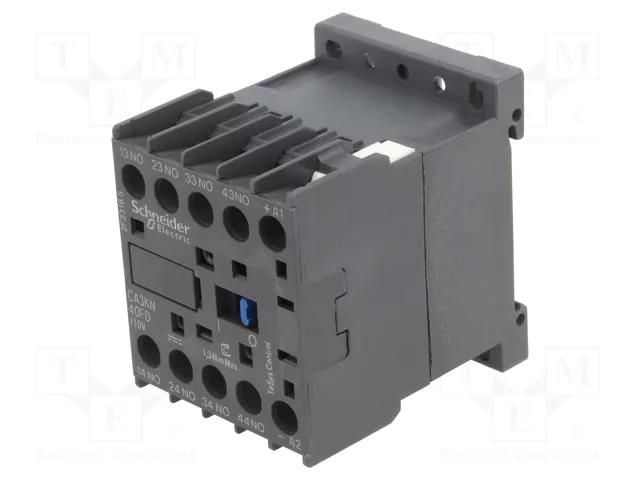 Contactor: 4-pole; NO x4; 110VDC; 10A; TeSys D; screw terminals SCHNEIDER ELECTRIC CA3KN40FD