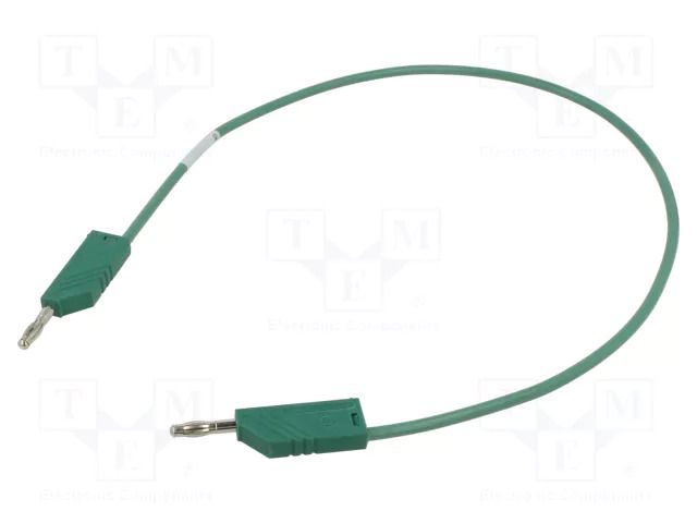 Test lead; 60VDC; 30VAC; 16A; with 4mm axial socket; Len: 0.5m HIRSCHMANN T&M MLNSIL50/1GN