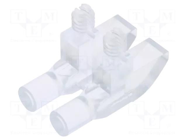 Fiber for LED; Ø3mm; No.of mod: 2; round; Front: flat MENTOR MR-1271.1002
