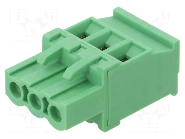 Pluggable terminal block; 5mm; ways: 3; angled 90°; plug; female PHOENIX CONTACT MVSTBR2.5/3-ST