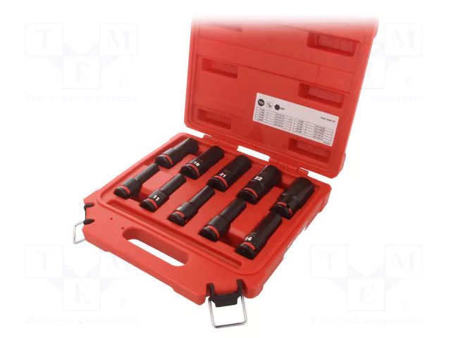 Wrench-set; 6-angles,socket spanner,impact; 1/2"; 10pcs. Milwaukee MW-4932480457