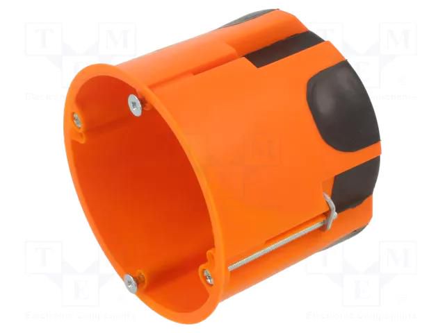 Enclosure: junction box; Ø: 68mm; Z: 60mm; polypropylene PP; deep PAWBOL PW-A.0081K