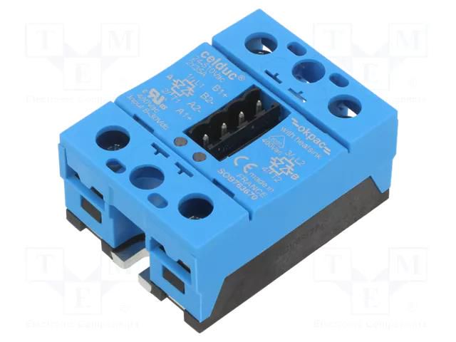 Relay: solid state; Ucntrl: 8÷30VDC; 35A; 24÷510VAC; SOB; 2-phase CELDUC SOB763670