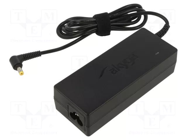 Power supply: switching; 19VDC; 4.74A; Out: 4,8/1,7; 90W; desktop AKYGA AK-ND-08