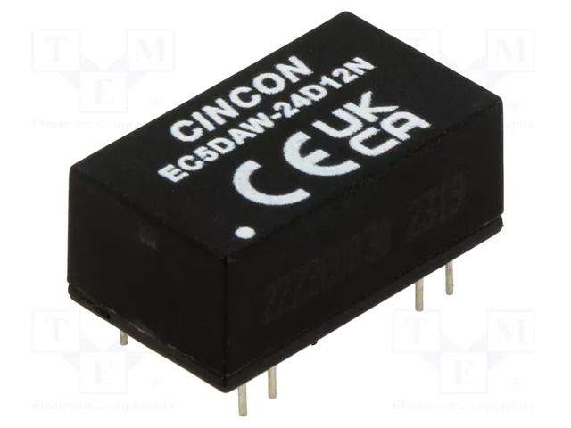 Converter: DC/DC; 10W; Uin: 9÷36VDC; Uout: 12VDC; Uout2: -12VDC; THT CINCON EC5DAW-24D12N