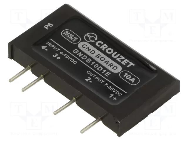 Relay: solid state; Ucntrl: 4÷10VDC; Variant: current source; GND CROUZET GNDB10D1E