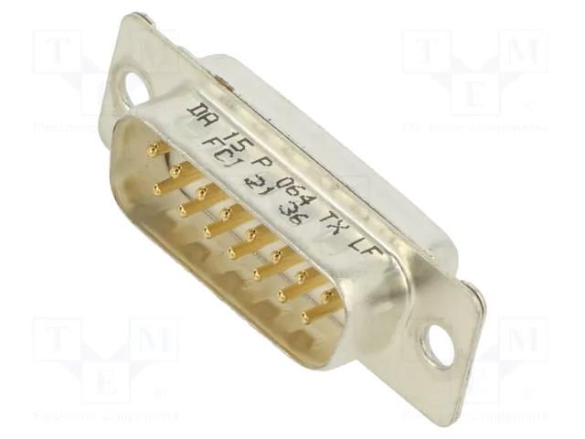 Complete D-Sub plugs DA15P064TXLF AMPHENOL COMMUNICATIONS SOLUTIONS DA15P064TXLF