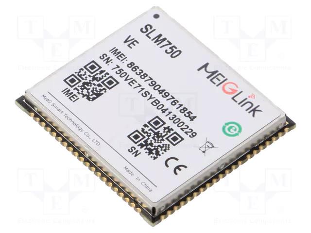 Module: LTE; Down: 150Mbps; Up: 50Mbps; 29x32x2.9mm; Network: WiFi MEIG SMART TECHNOLOGY SLM750-VE-1S