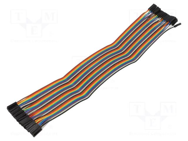 L: 300mm; female-female; PIN: 40; mix colours; WHADDA VELLEMAN VEL-WPA415