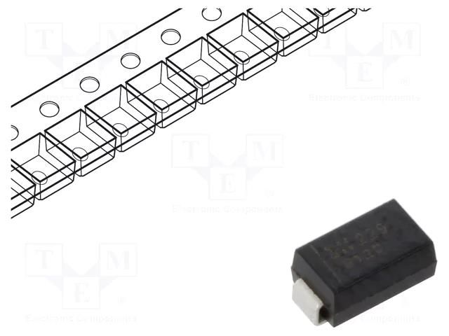 Diode: Schottky rectifying; SMA; SMD; 20V; 1A; reel,tape DIODES INCORPORATED B120-13-F