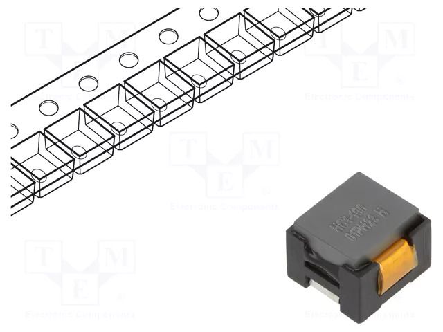 Inductor: wire; SMD; 10.5uH; Ioper: 12.79A; 5.7mΩ; ±15%; 13x13x10mm EATON ELECTRONICS HC1-100-R