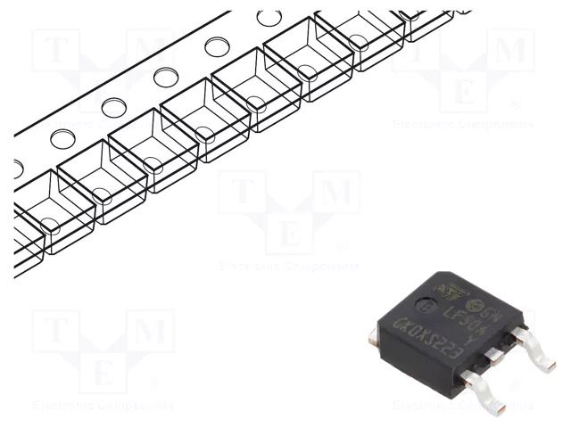 IC: voltage regulator; LDO,linear,fixed; 5V; 0.5A; DPAK; SMD; LFXX STMicroelectronics LF50ABDT-TRY