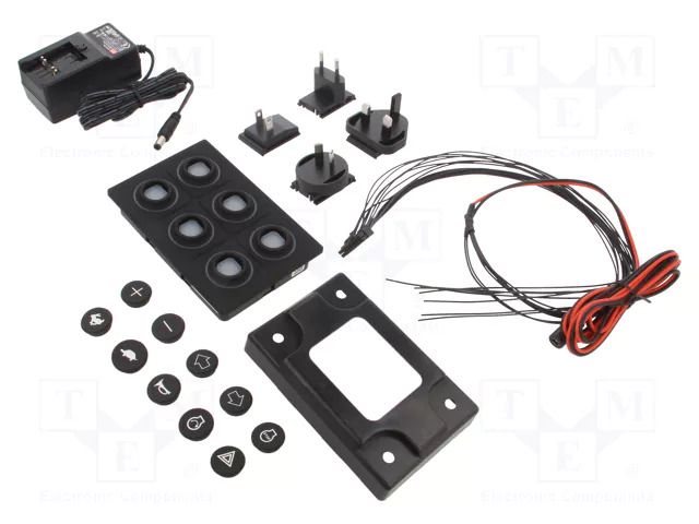 Keypad: plastic; LED; Rcont max: 10000mΩ; 6.5N; -40÷85°C; 09 EAO 09-0A72.3142