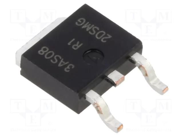 Thyristor; 600V; Ifmax: 12A; 7.6A; Igt: 20mA; DPAK; SMD; reel,tape LITTELFUSE MCR12DSMT4G-LF