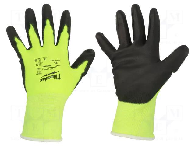 Protective gloves; Size: 9,L; Resistance to: cutting; warning Milwaukee MW-4932479918