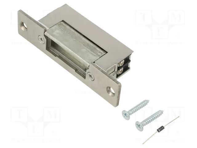 Electromagnetic lock; 12VDC; reversing,with mounting plate QOLTEC QOLTEC-52458
