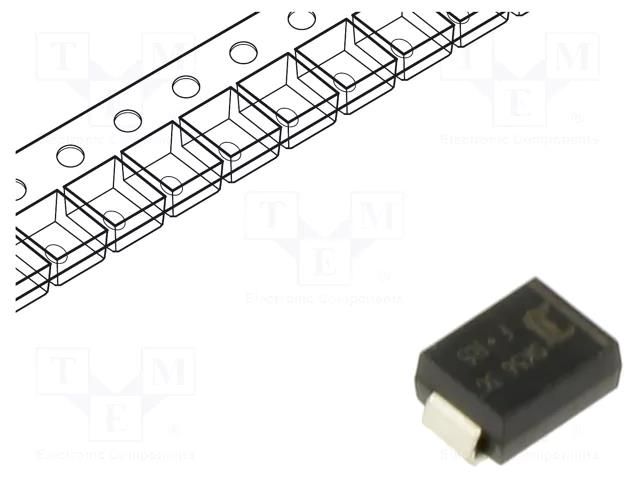 Diode: Schottky rectifying; SMB; SMD; 60V; 5A; reel,tape DIOTEC SEMICONDUCTOR SK56-3G-DIO