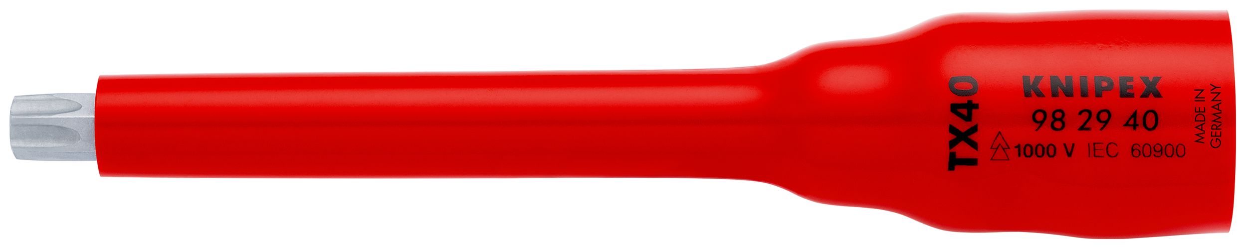 KNIPEX 98 29 40 Socket 3/8'' for TX40 123 mm 98 29 40
