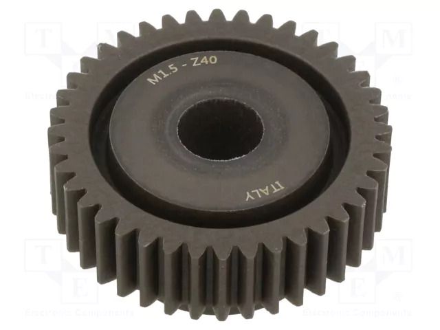 Spur gear; whell width: 30mm; Ø: 63mm; Number of teeth: 40; ZCL ELESA+GANTER ZCL-1.5-40