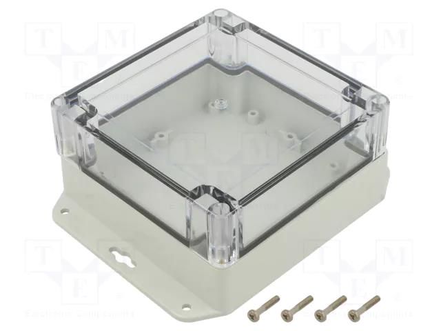 Enclosure: multipurpose; X: 120mm; Y: 120mm; Z: 60mm; ZP; light grey KRADEX ZP12012060SUJP-PC