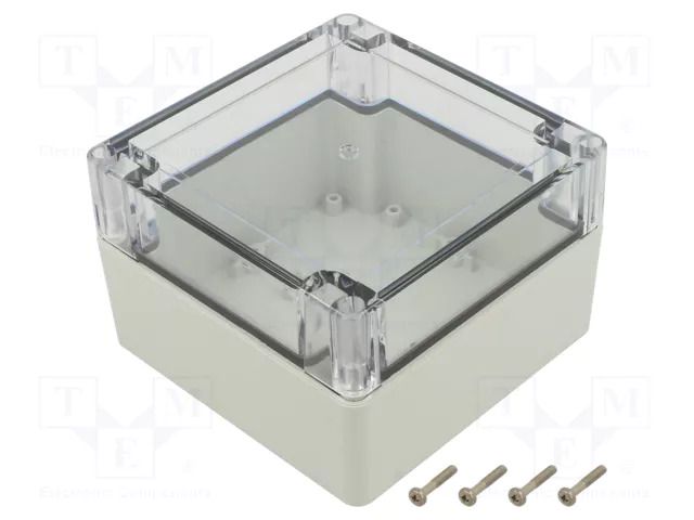 Enclosure: multipurpose; X: 120mm; Y: 120mm; Z: 75mm; ZP; light grey KRADEX ZP12012075SJP-PC