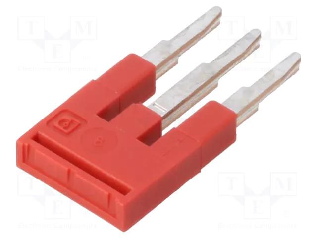 Comb bridge; red; terminals: 3; 4mm PHOENIX CONTACT FBS3-4